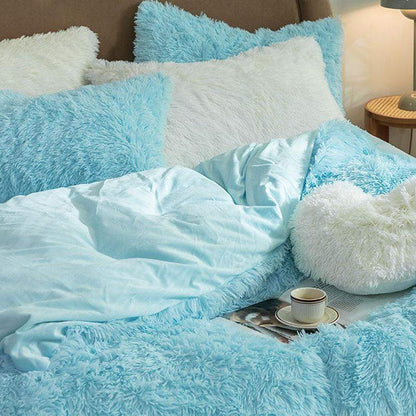 Fluffy Duvet Cover Set Blackbrdstore