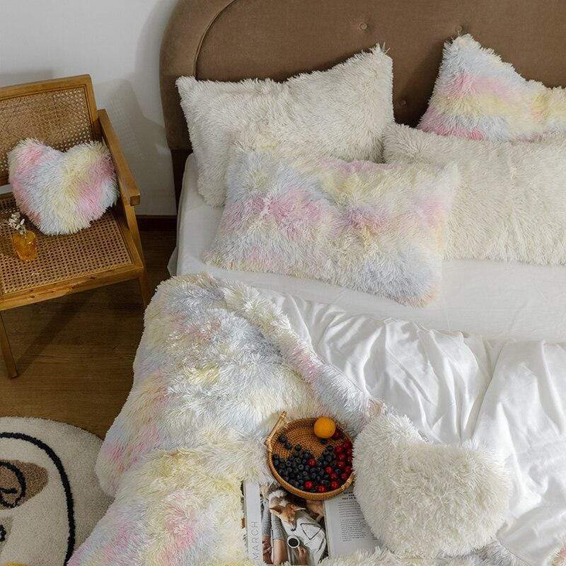 Fluffy Duvet Cover Set Blackbrdstore