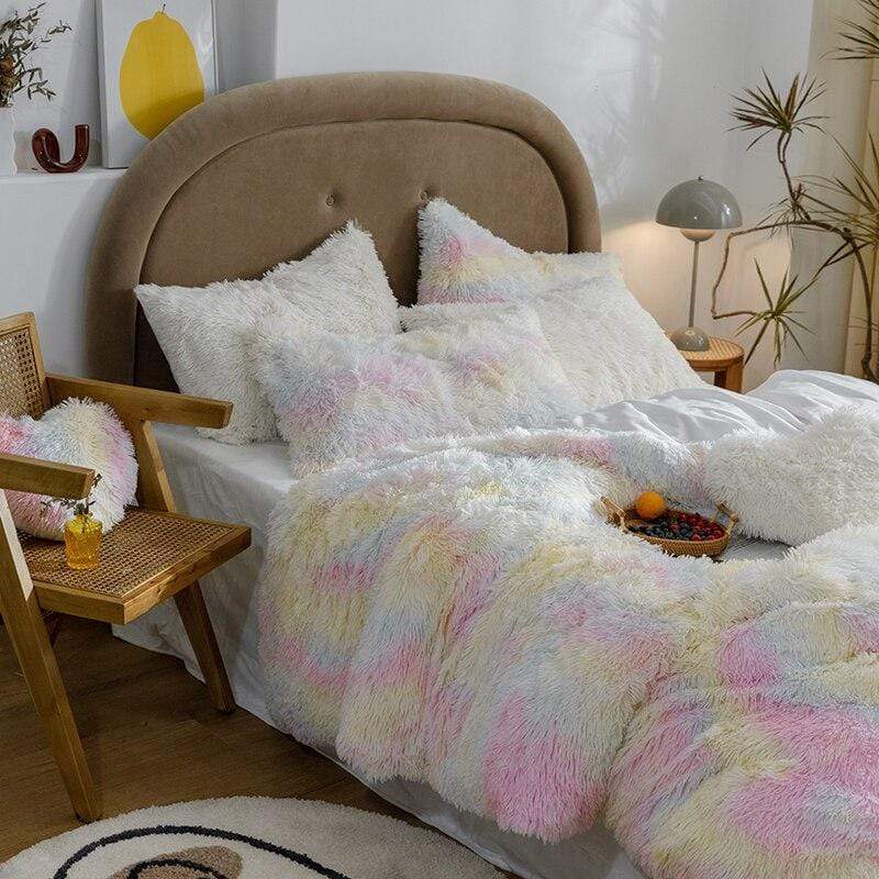 Fluffy Duvet Cover Set Blackbrdstore