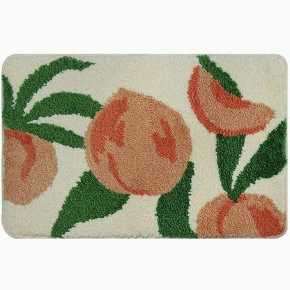 Fluffy Peach Bathmat Blackbrdstore