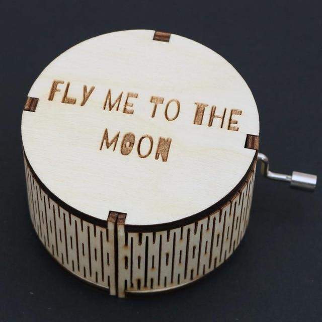 Fly Me To The Moon Antique Music Box Blackbrdstore