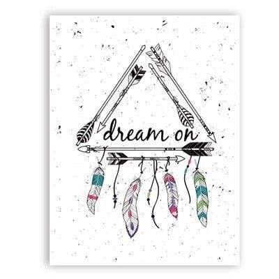 Free And Wild To Dream On Canvas Wall Art Blackbrdstore