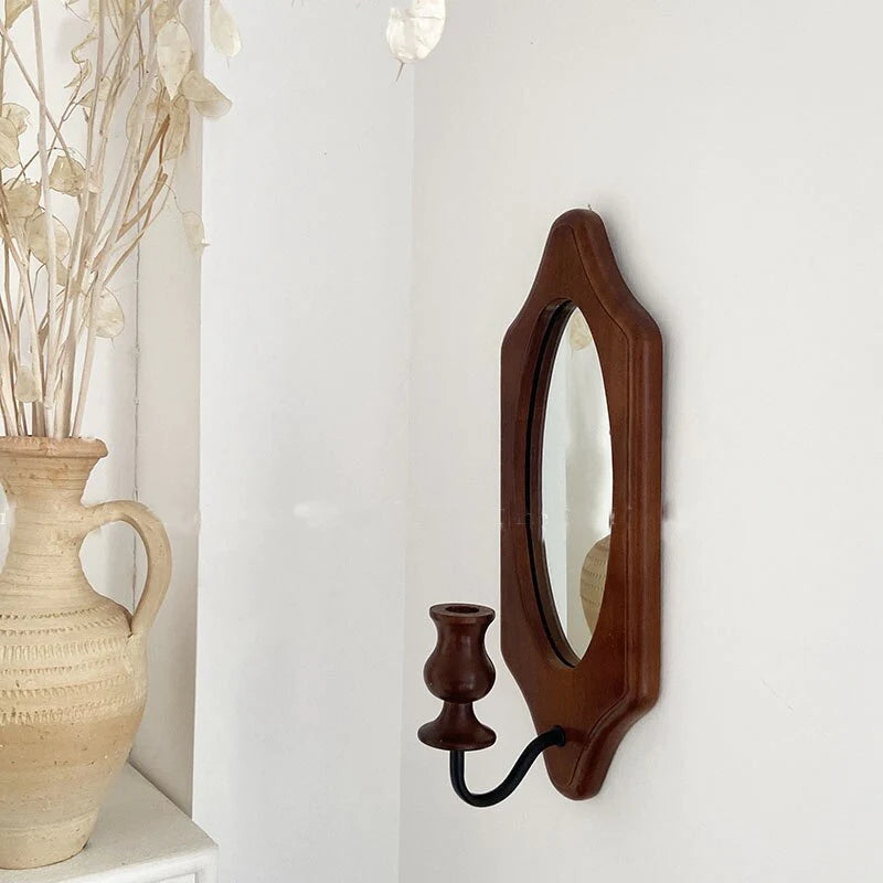 French Style Wooden Mirror Blackbrdstore