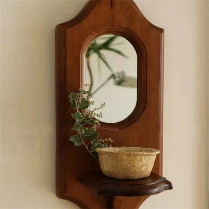 French Style Wooden Mirror Blackbrdstore