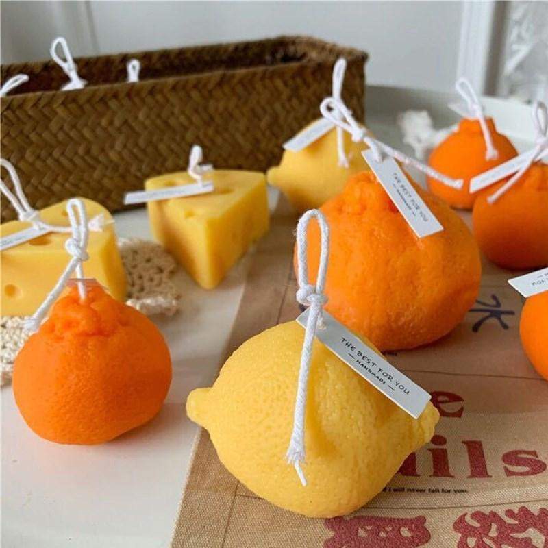 Fruits & Cheese Scented Candles Blackbrdstore
