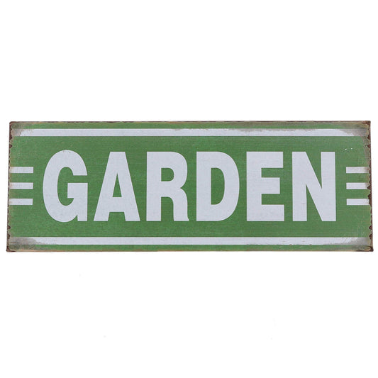 Garden Retro Vintage Tin Sign Blackbrdstore