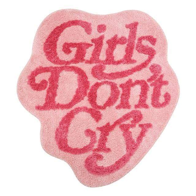 girls don't cry rug ラグ 赤 | nate-hospital.com