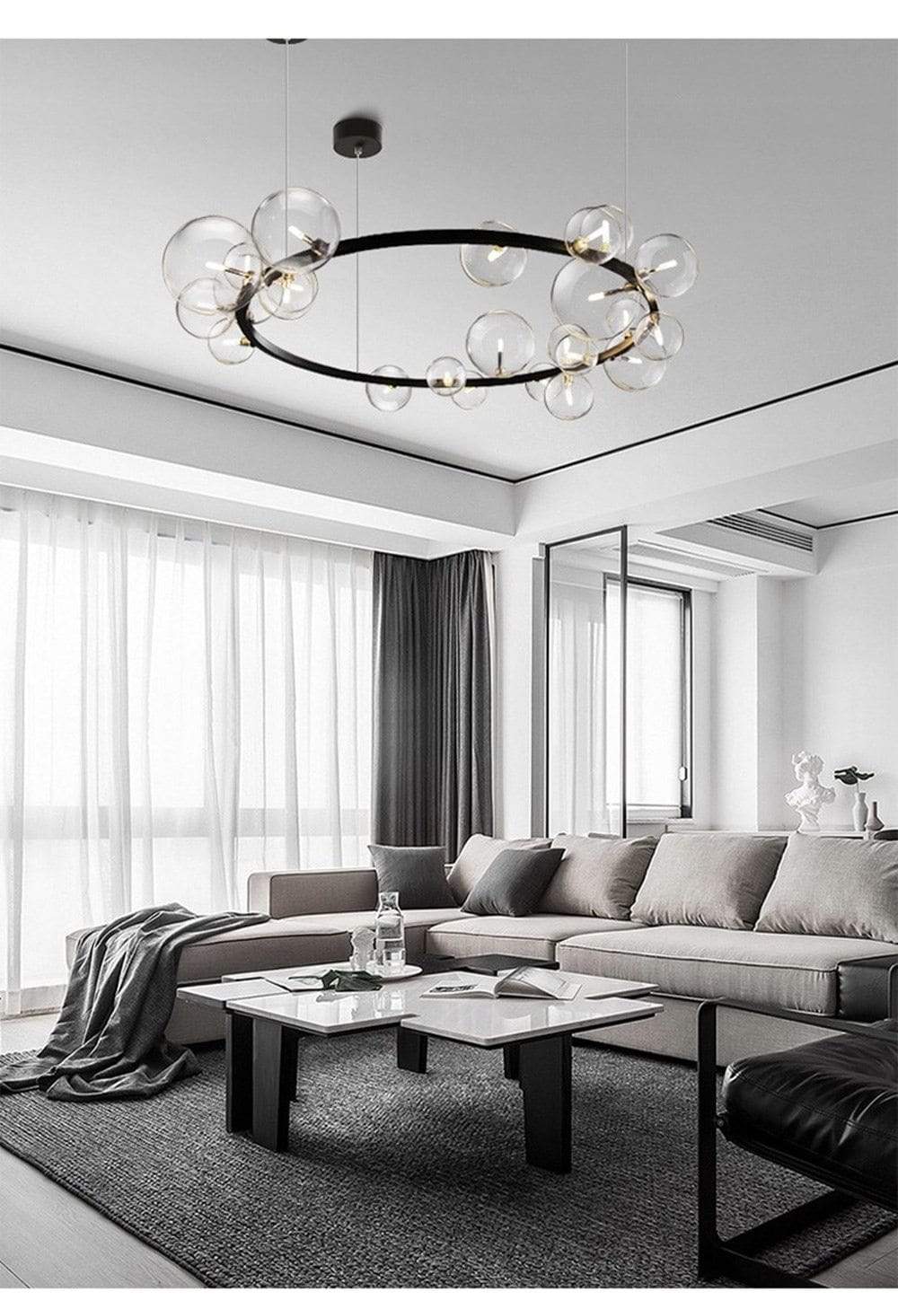 Glass Bubble Chandelier Blackbrdstore