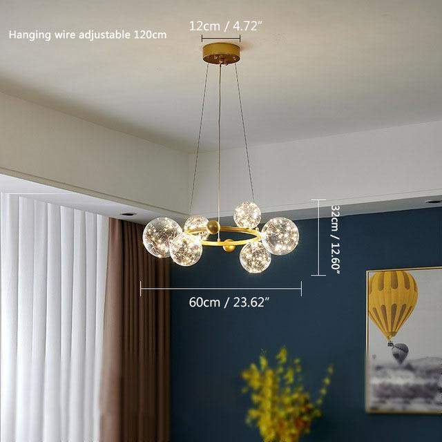 Glass Bubble Chandelier Blackbrdstore