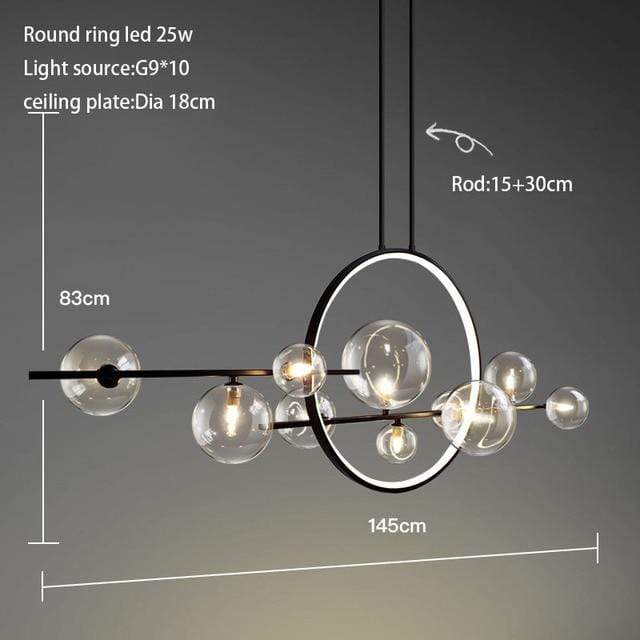 Glass Bubble Chandelier Blackbrdstore