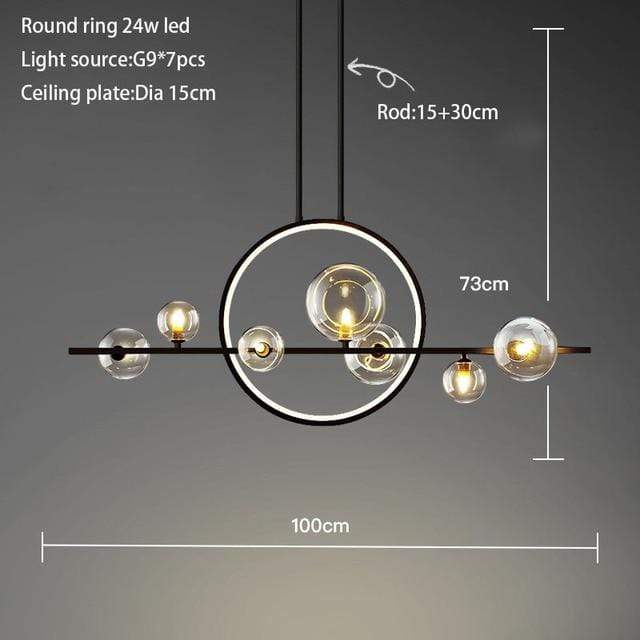 Glass Bubble Chandelier Blackbrdstore