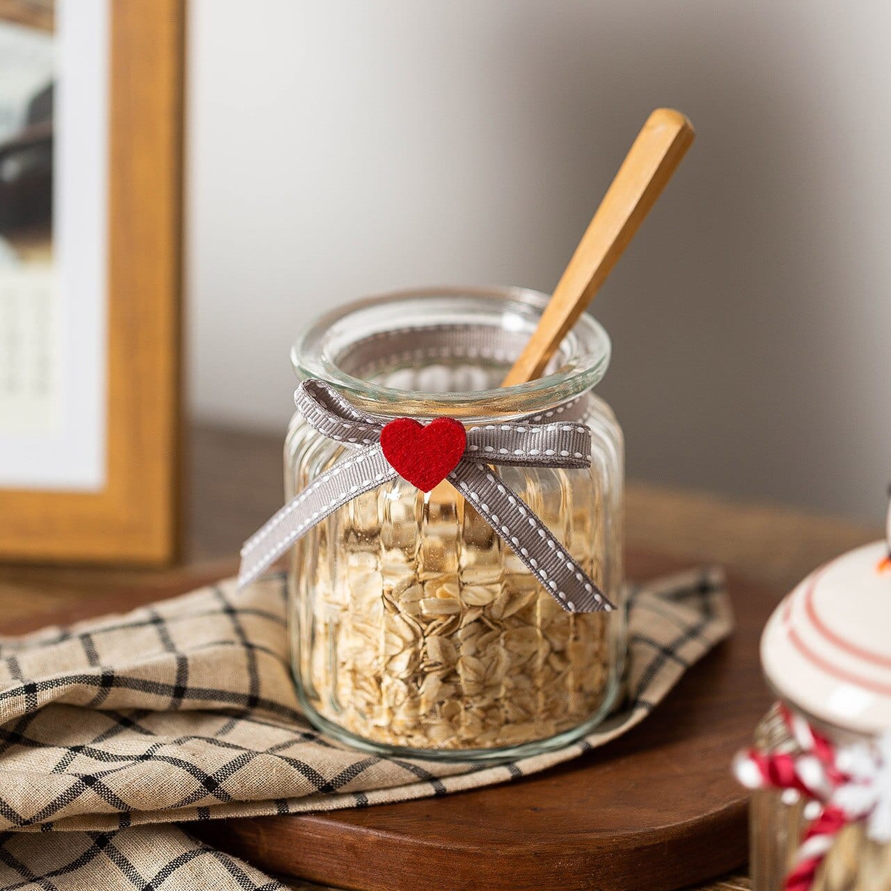 Glass Candy Storage Jar Blackbrdstore