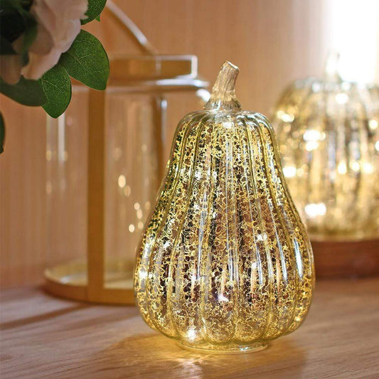 Glass Luminous Pumpkin Lamp Blackbrdstore