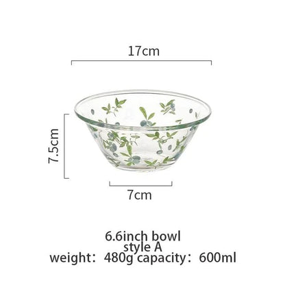 Glass Mixing Bowl Blackbrdstore