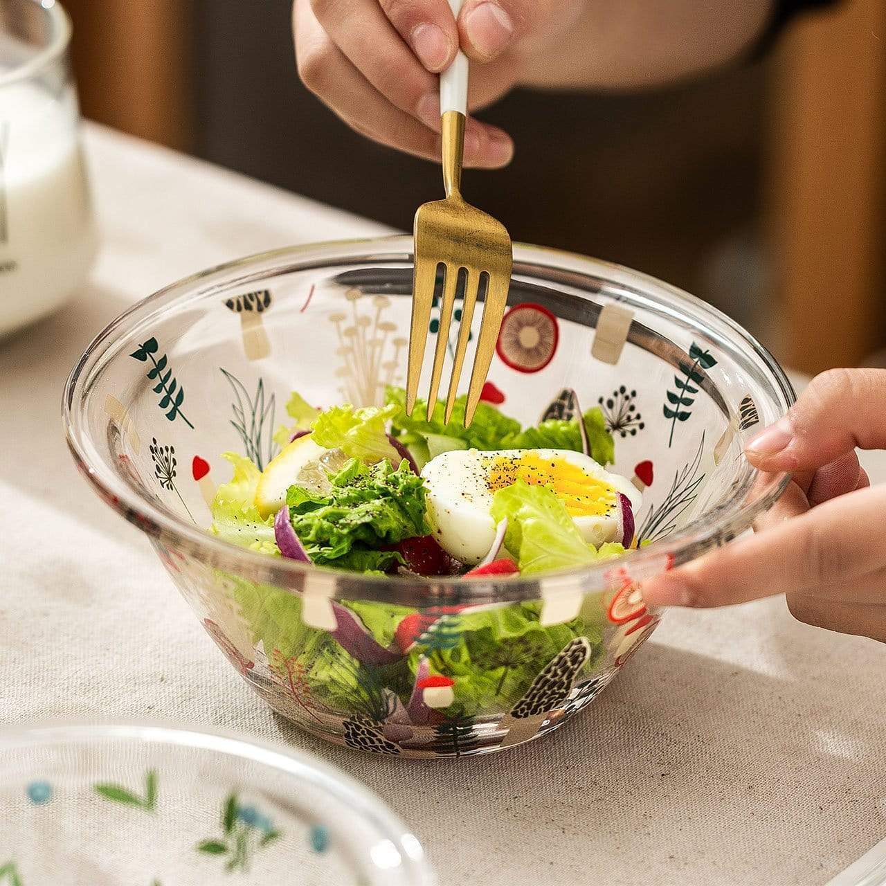 Glass Mixing Bowl Blackbrdstore