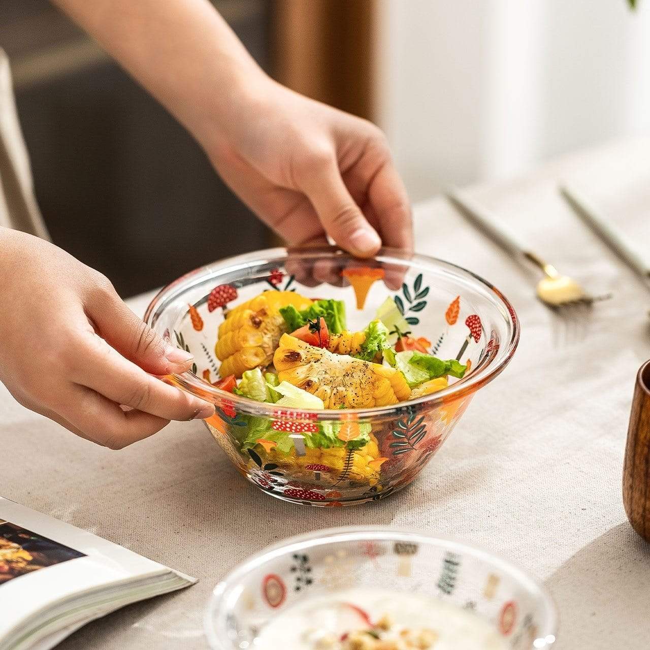 Glass Mixing Bowl Blackbrdstore