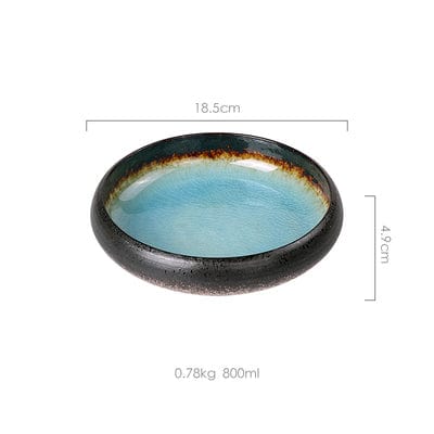 Glazed Shore Deep Dish Bowl Plates Blackbrdstore