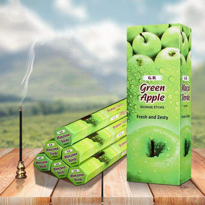 Green Apple Incense Sticks Blackbrdstore