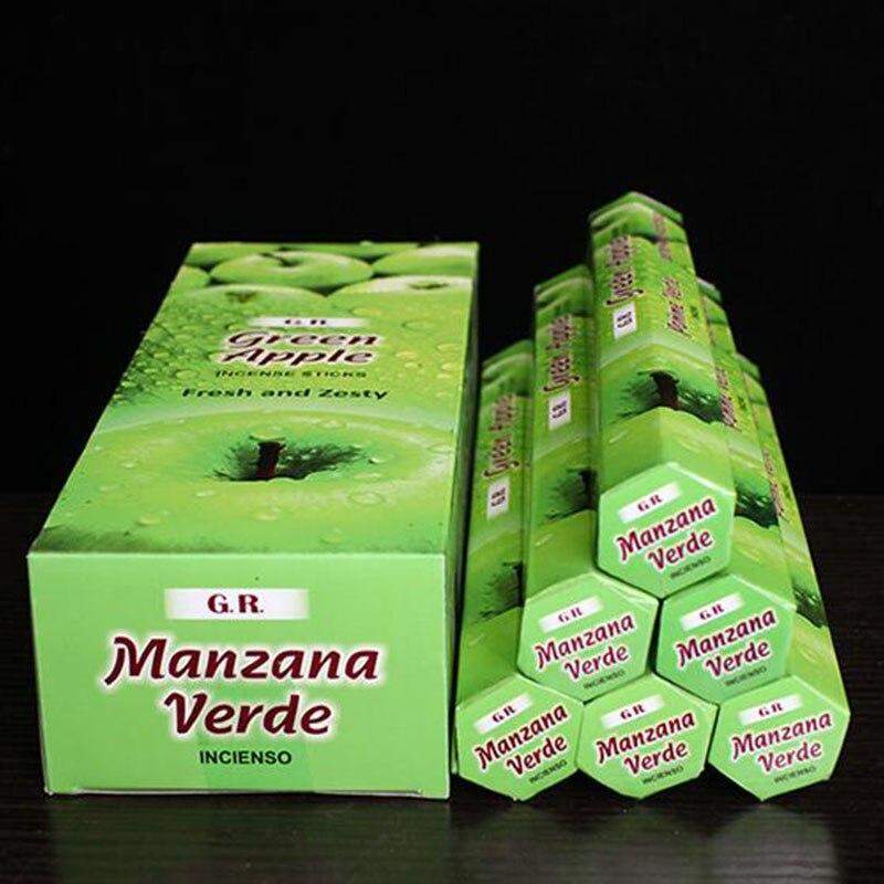 Green Apple Incense Sticks Blackbrdstore