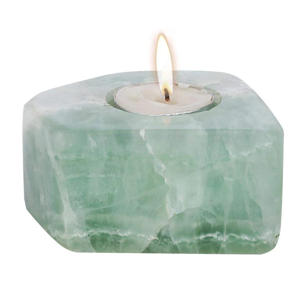 Green Fluorite Candlestick Blackbrdstore