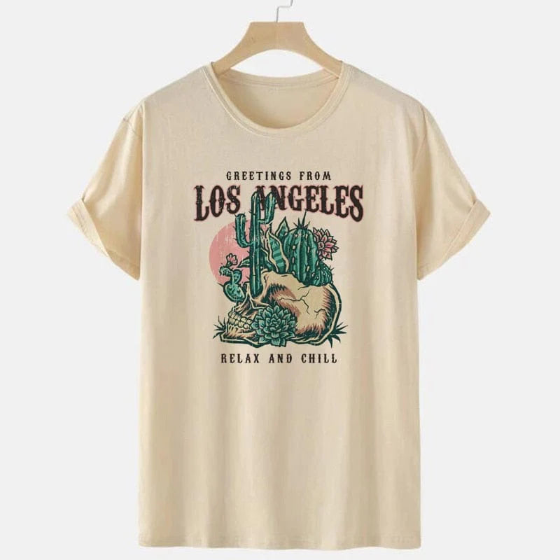 Greetings From LA Graphic Tee Blackbrdstore