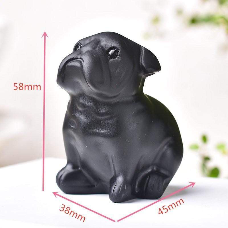 Hand Carved Obsidian Animal Figurine Blackbrdstore