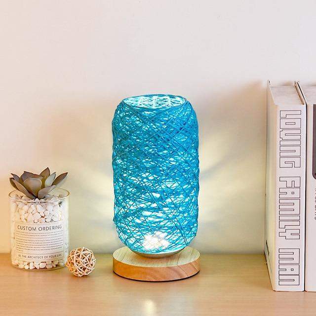 Hand Woven Rattan Night Light Blackbrdstore