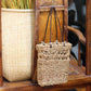 Hand-Woven Seagrass Wall Hanging Flower Pot Blackbrdstore