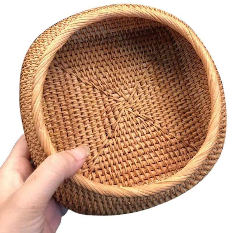 Hand-Woven Small Basket Box Blackbrdstore