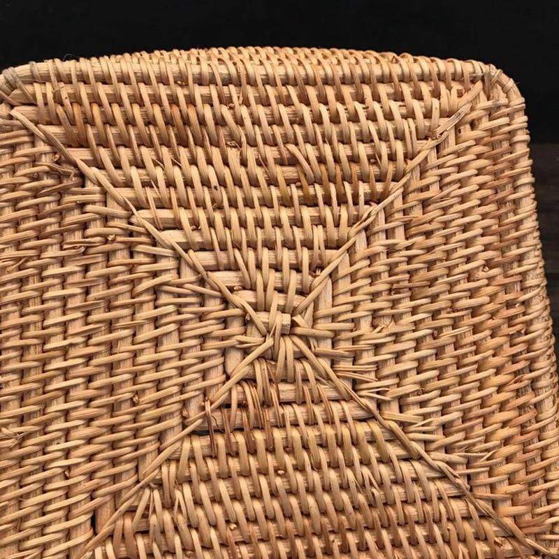 Hand-Woven Small Basket Box Blackbrdstore