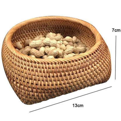 Hand-Woven Small Basket Box Blackbrdstore