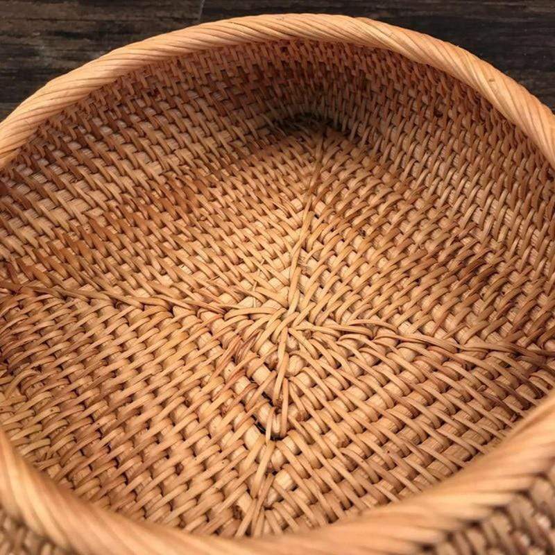 Hand-Woven Small Basket Box Blackbrdstore