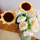 Hand-knitted Daisy Flowers Blackbrdstore
