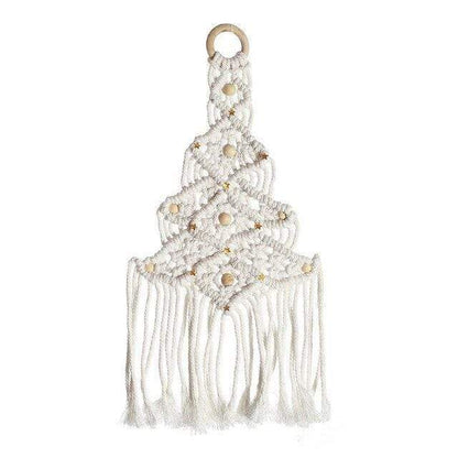 Hand-woven Christmas Tree Macrame Blackbrdstore