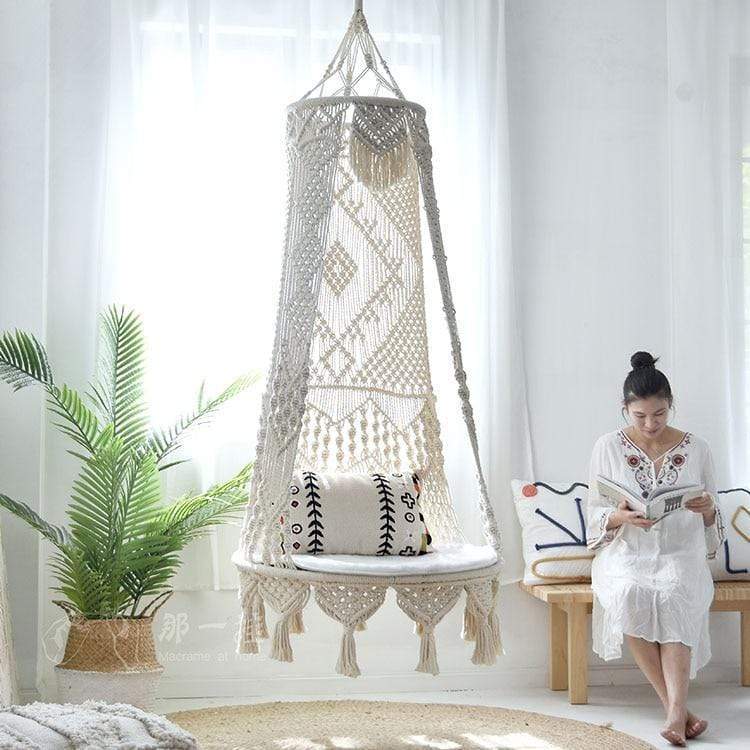 Hand-woven Hanging Chair Blackbrdstore