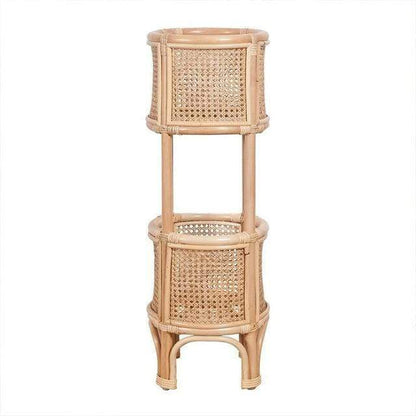 Hand-woven Rattan Stand Blackbrdstore