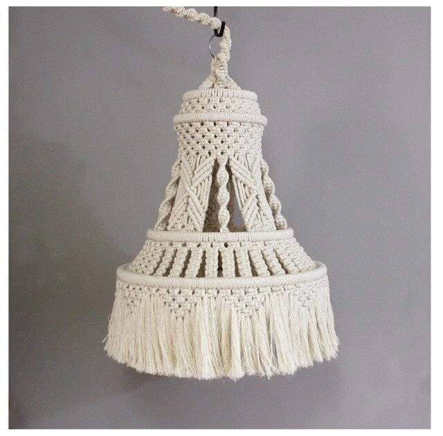 Handcraft Tasseled Lampshade Blackbrdstore