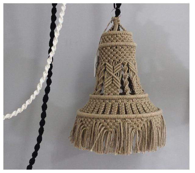 Handcraft Tasseled Lampshade Blackbrdstore