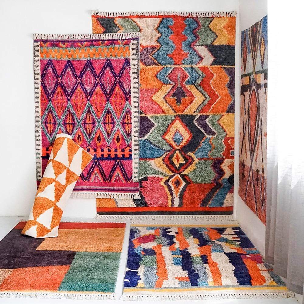 Handmade Bohemian Style Carpet Blackbrdstore