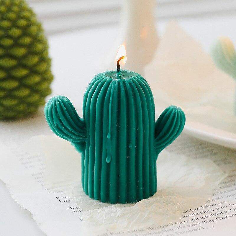 Handmade Cactus Candle Blackbrdstore