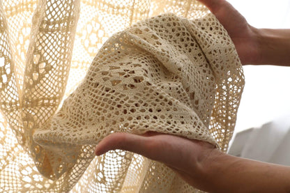 Handmade Crochet Curtain Blackbrdstore