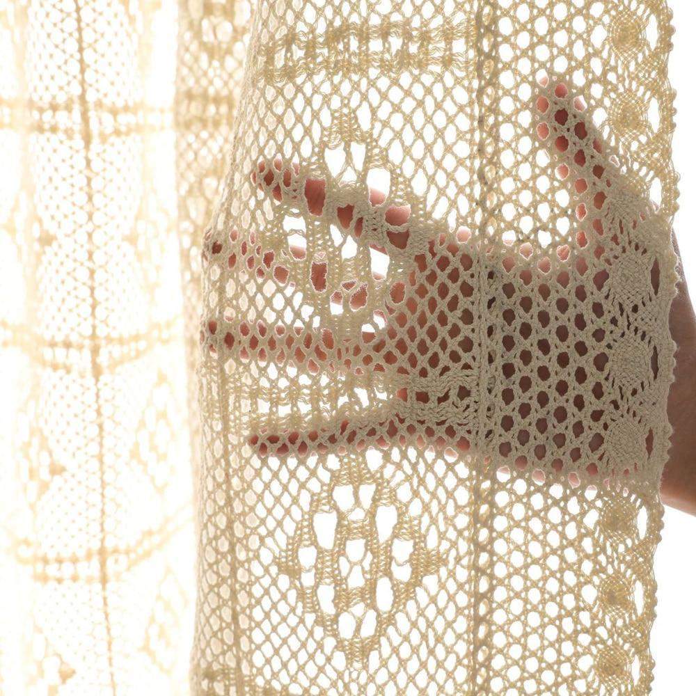 Handmade Crochet Curtain Blackbrdstore