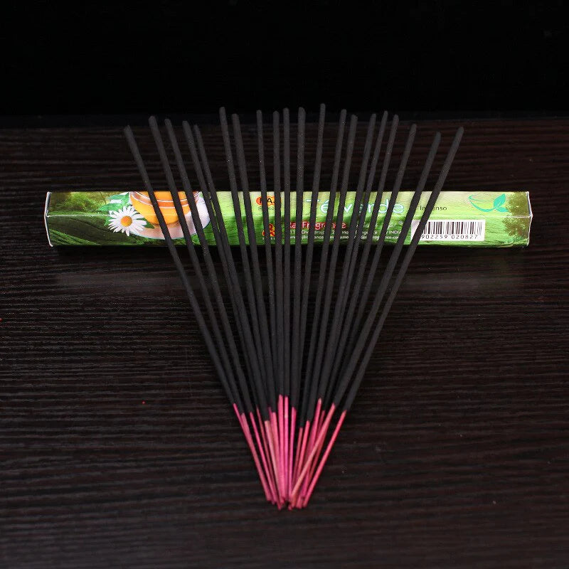 Handmade Green Tea Incense Sticks Blackbrdstore