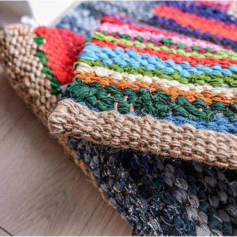 Handmade Jute Woven Carpet Blackbrdstore