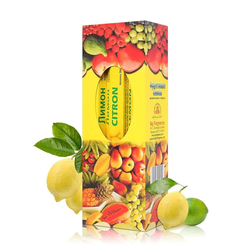 Handmade Lemon Incense Sticks Blackbrdstore