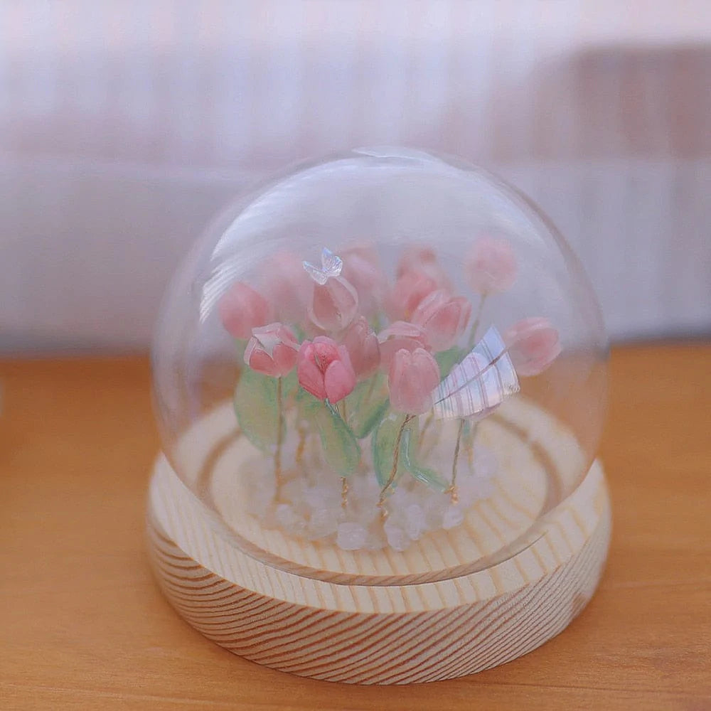 Handmade Tulip Night Light Blackbrdstore
