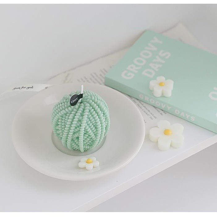 Handmade Wool Ball Candles Blackbrdstore