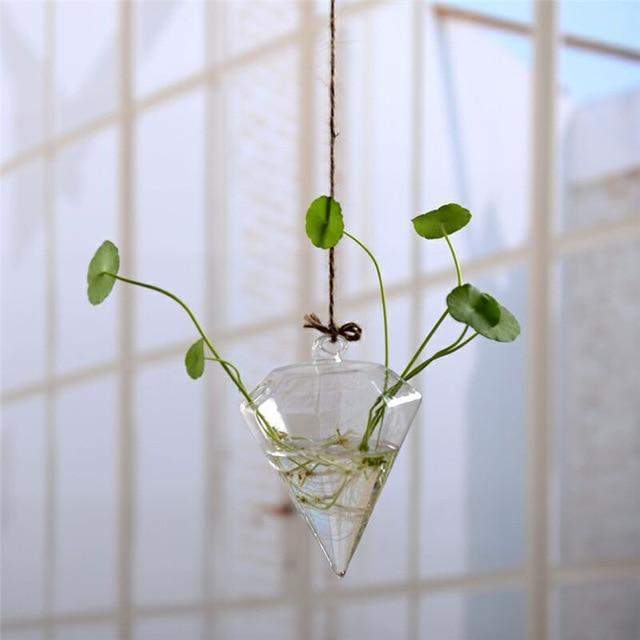 Hanging Terrarium Flower Vase Blackbrdstore