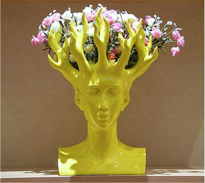 Head Branches Vase Blackbrdstore