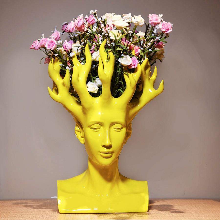 Head Branches Vase Blackbrdstore